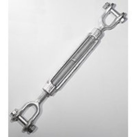 BARON BARON 19-5/8X12 Turnbuckle, 3500 lb Weight Capacity, Jaw Fitting A, Jaw Fitting B, Galvanized Steel 19-5/8X12